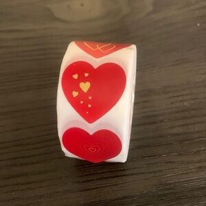 Heart Patterned Decorative roll of stickers for Valentine’s Day 227